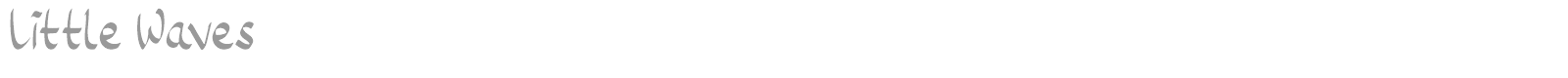 Little Waves font preview